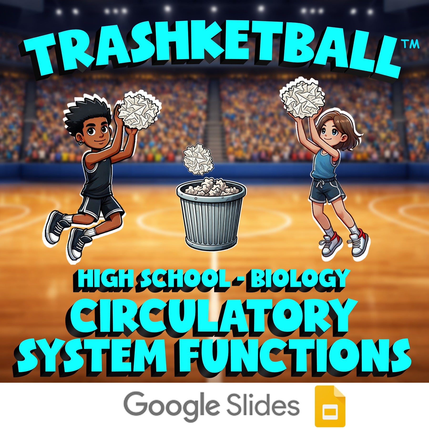 Circulatory System Functions TRASHKETBALL Science Game - No Prep Biology Review