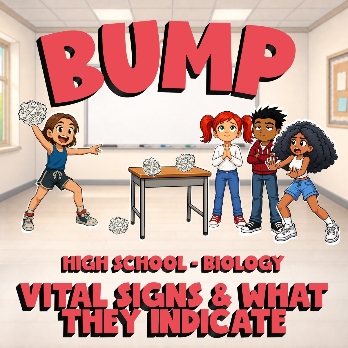 Vital Signs & What They Indicate BUMP Science Game - No Prep Biology Review