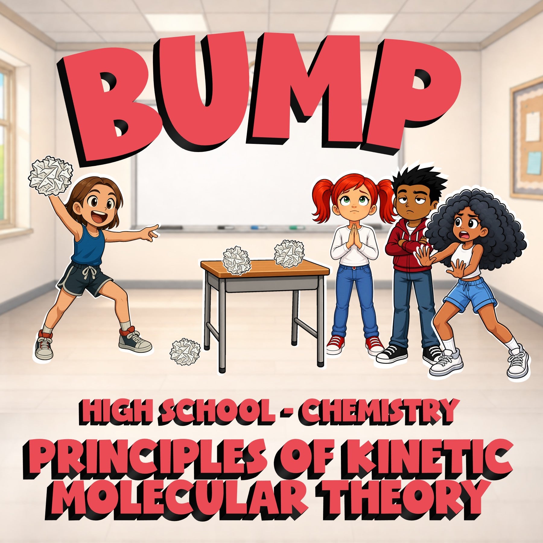 Principles of Kinetic Molecular Theory BUMP Science Game - No Prep Chemistry