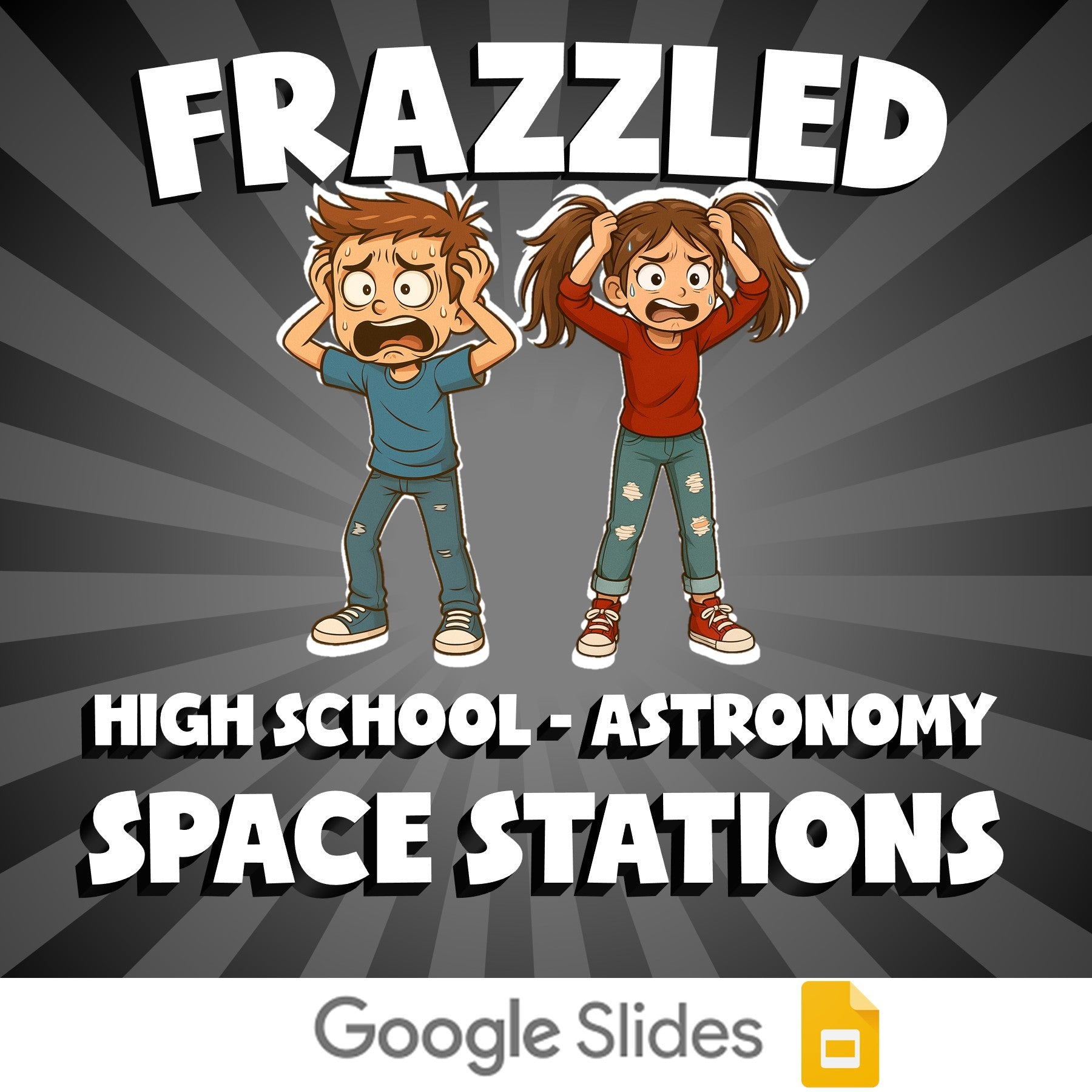 Space Stations FRAZZLED Science Game - No Prep Astronomy Review Activity