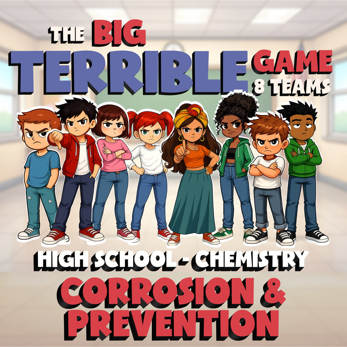 Corrosion & Prevention BIG TERRIBLE GAME - No Prep Chemistry Science Review