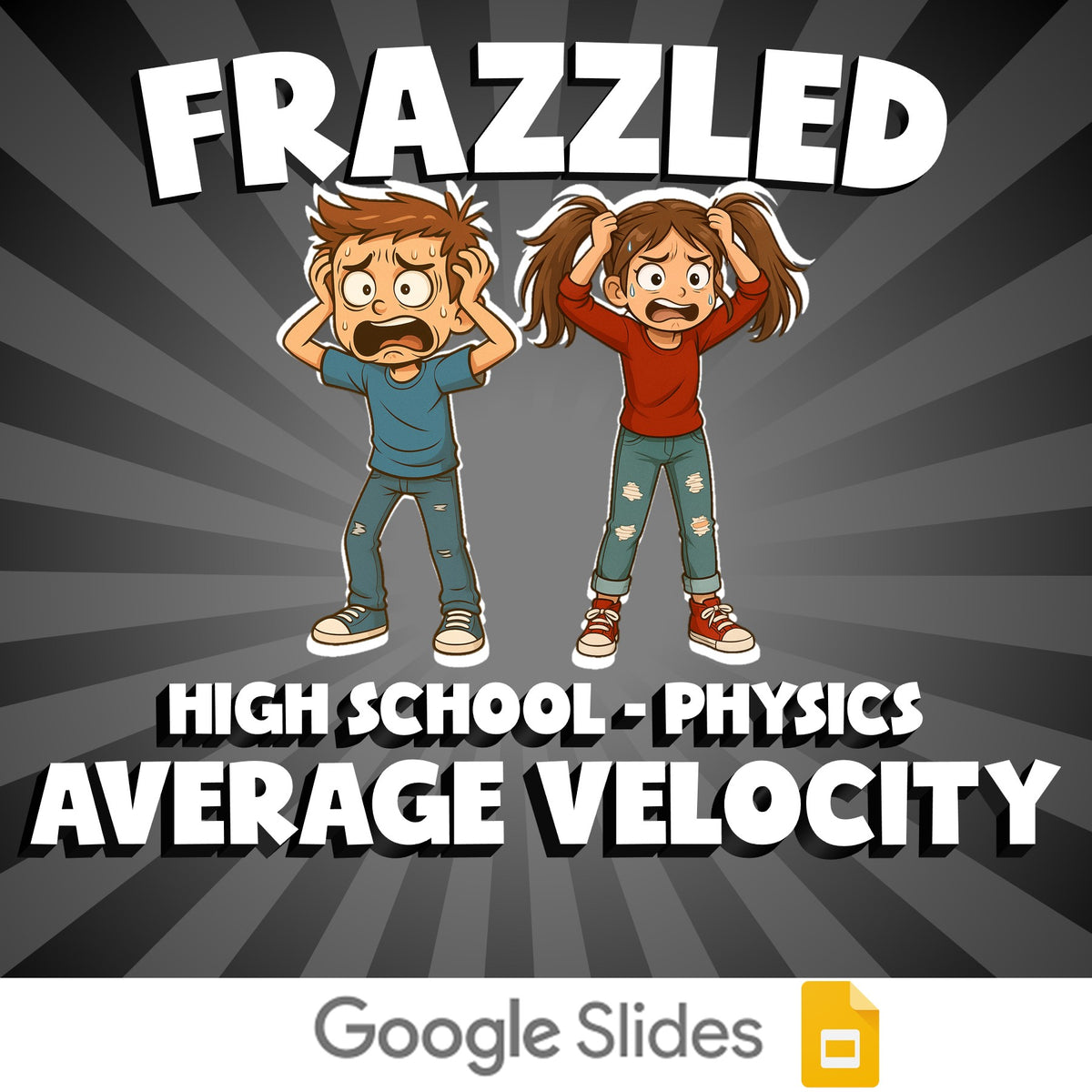 Average Velocity FRAZZLED Science Game - No Prep Physics Review Activity