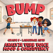 Analyze Verb Voice Mood & Consistency BUMP ELA Game - No Prep Grade 8 Review
