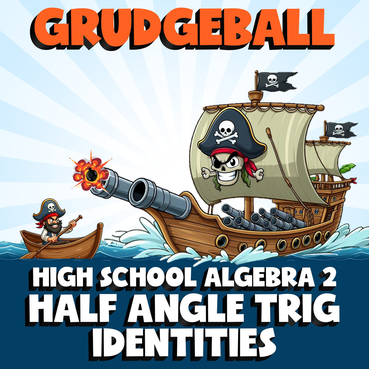 Half Angle Trig Identities GRUDGEBALL Math Game - No Prep Algebra 2 Review