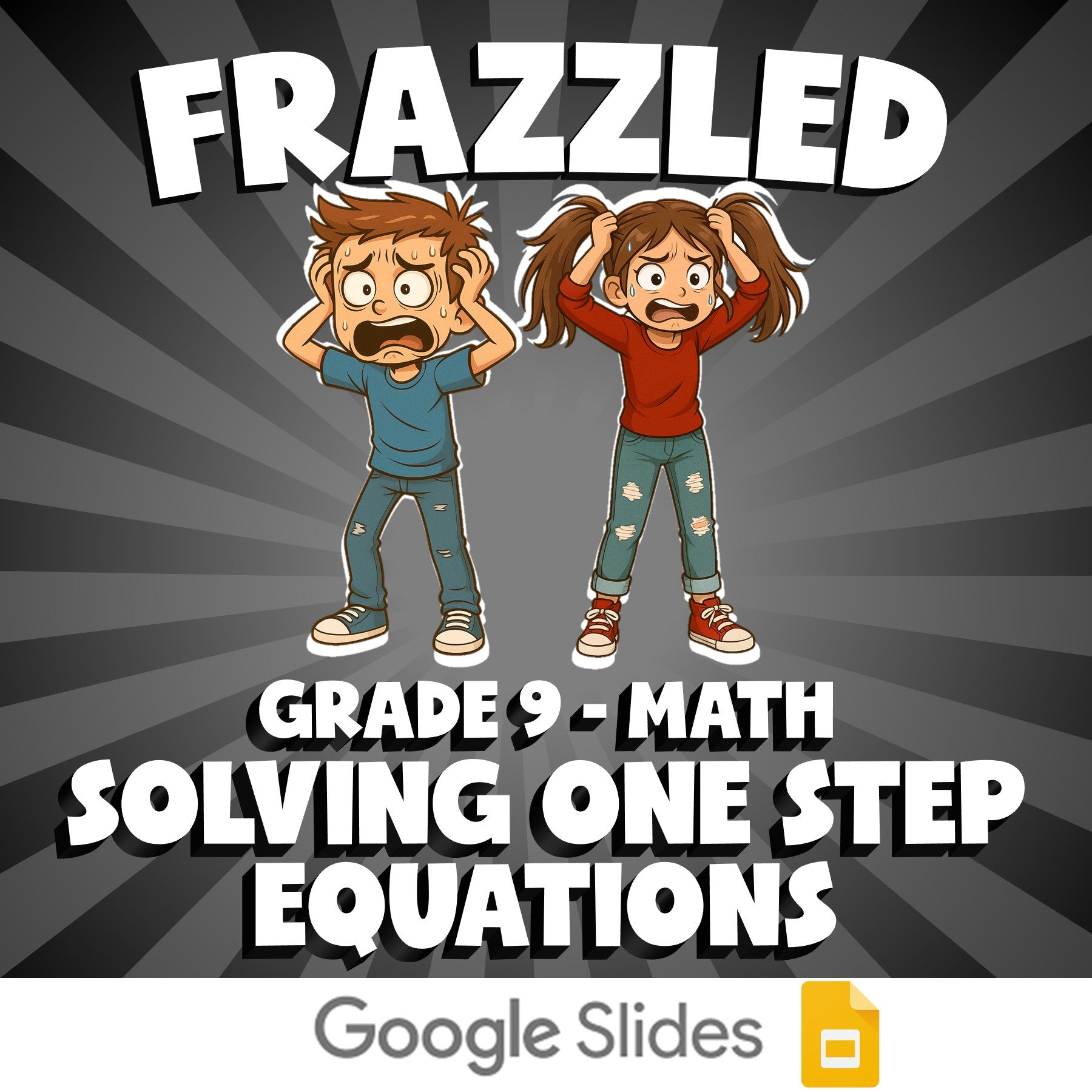 Solving One Step Equations FRAZZLED Math Game - No Prep Grade 9 Review Activity