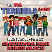 Gravitational Force Between Objects BIG TERRIBLE GAME - Physics Science Review