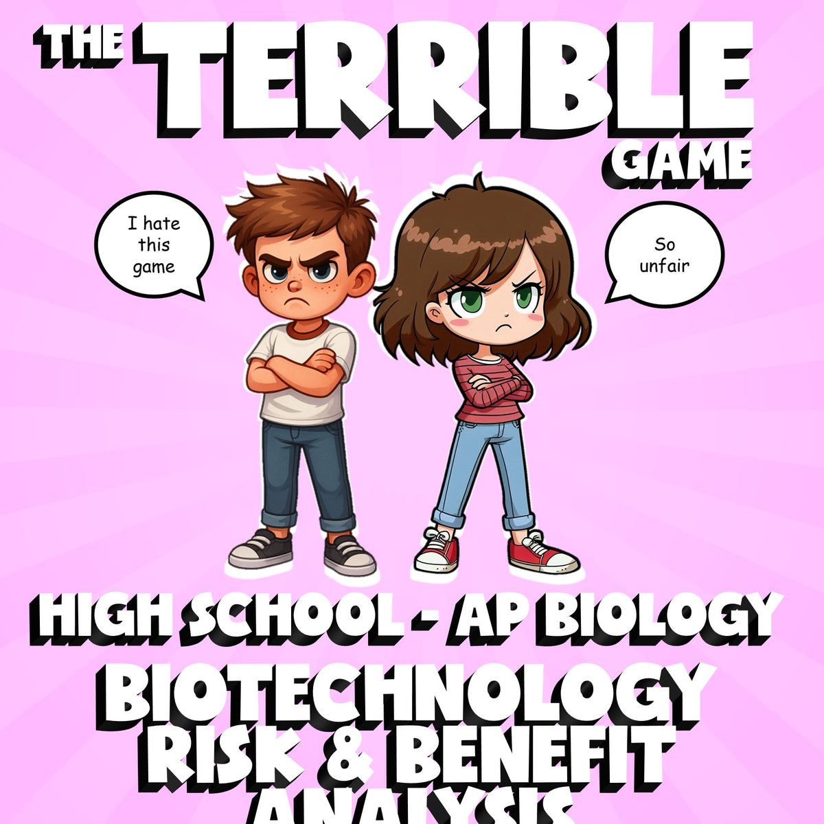 Biotechnology Risk & Benefit Analysis THE TERRIBLE GAME - AP Biology Review