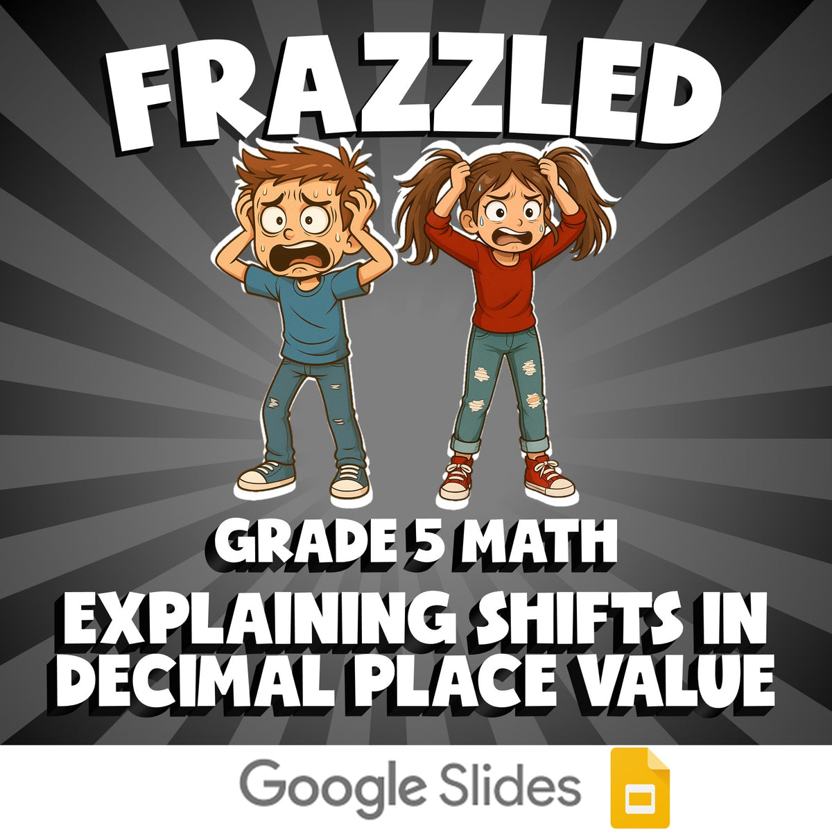 Explaining Shifts in Decimal Place Value FRAZZLED Math Game - No Prep Grade 5