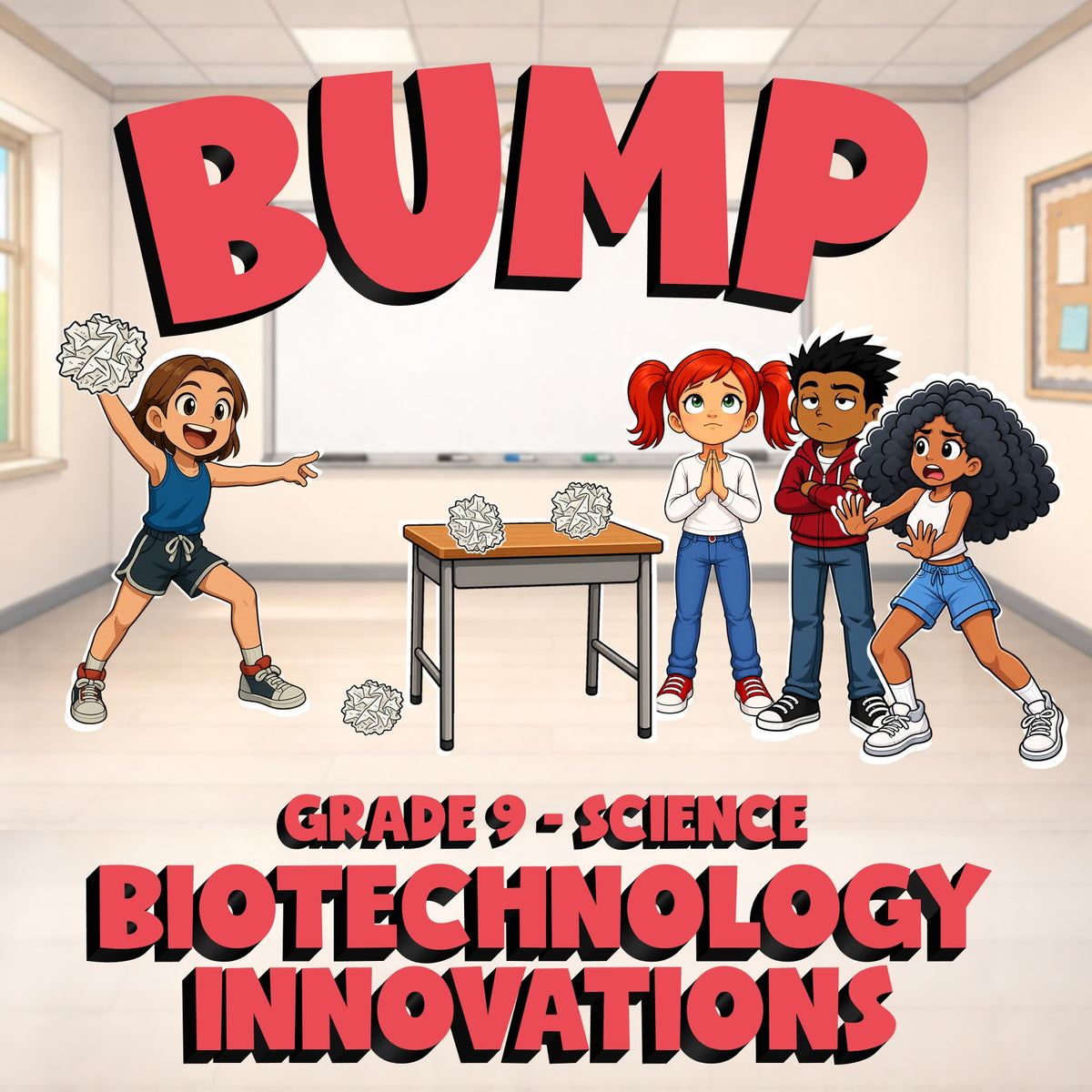 Biotechnology Innovations BUMP Science Game - No Prep Grade 9 Review Activity