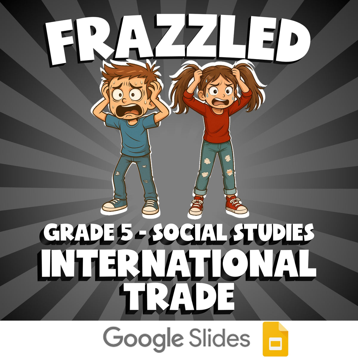International Trade FRAZZLED Socials Game - No Prep Grade 5 Review Activity
