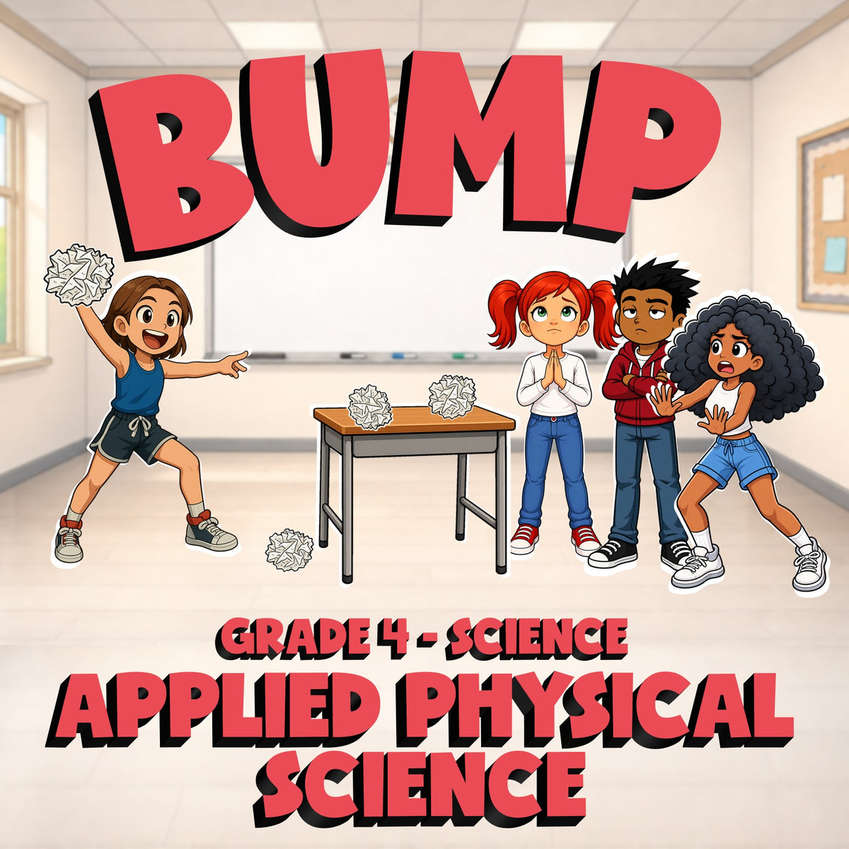 Applied Physical Science BUMP Science Game - No Prep Grade 4 Review Activity