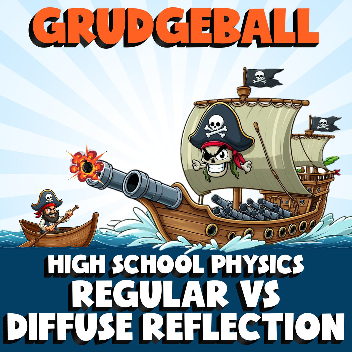 Regular vs Diffuse Reflection GRUDGEBALL Science Game - No Prep Physics Review