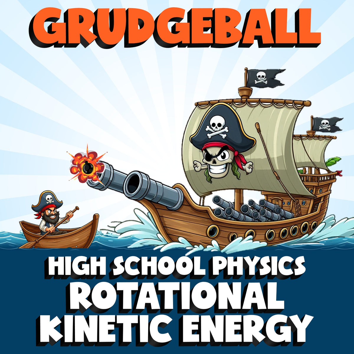 Rotational Kinetic Energy GRUDGEBALL Science Game - No Prep Physics Review