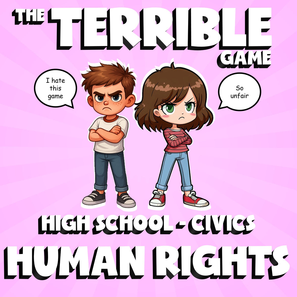 Human Rights THE TERRIBLE GAME - No Prep Civics Review Activity