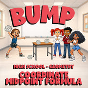 Coordinate Midpoint Formula BUMP Math Game - No Prep Geometry Review Activity