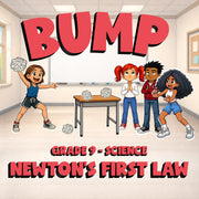 Newton’s First Law BUMP Science Game - No Prep Grade 9 Review Activity