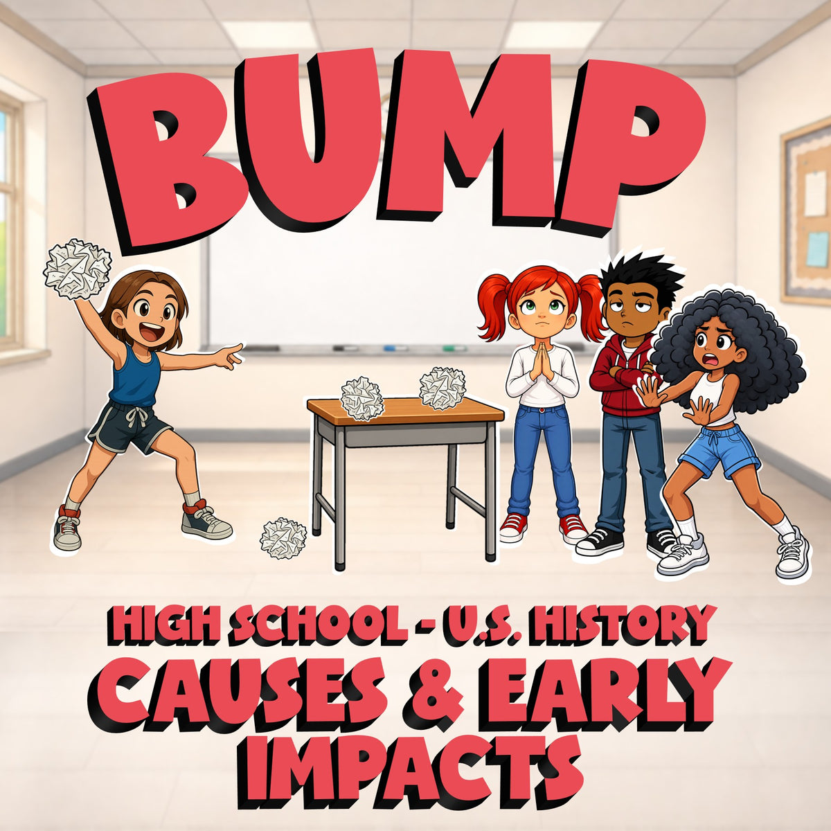 Causes & Early Impacts BUMP U.S. History Game - No Prep Review Activity