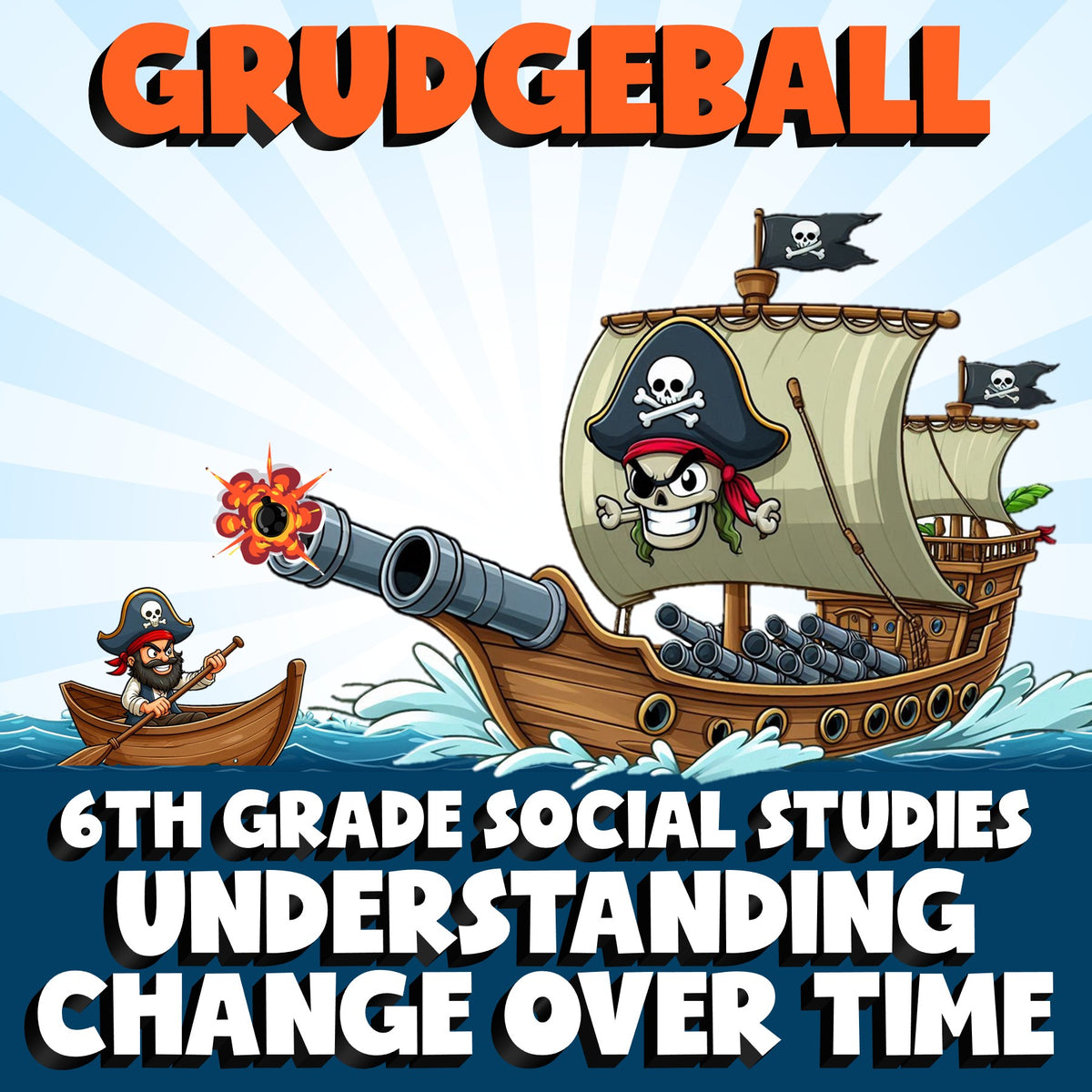 Understanding Change Over Time GRUDGEBALL Socials Game - No Prep Grade 6 Review