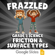 Friction & Surface Types FRAZZLED Science Game - No Prep Grade 5 Review Activity