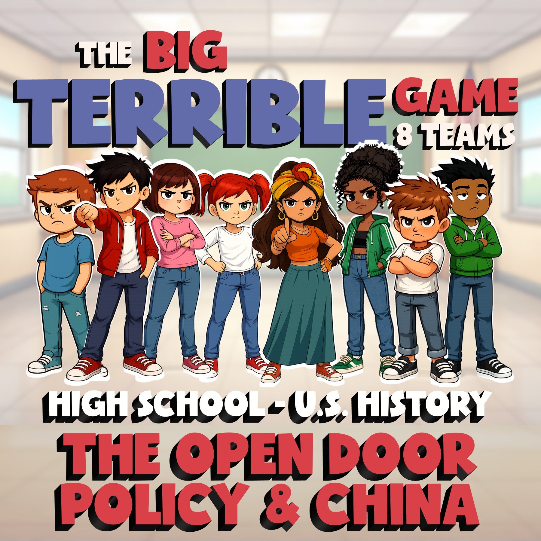 The Open Door Policy & China BIG TERRIBLE GAME - No Prep U.S. History Review