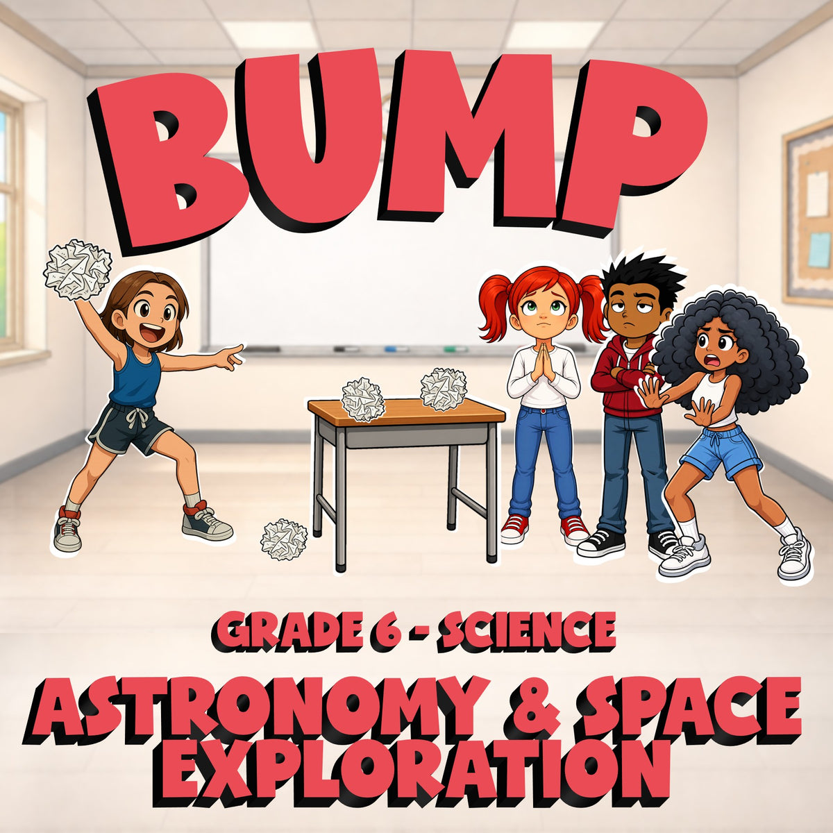 Astronomy & Space Exploration BUMP Science Game - No Prep Grade 6 Review