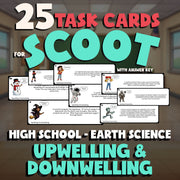 Upwelling & Downwelling SCOOT TASK CARDS Game - No Prep Earth Science Review