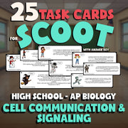 Cell Communication & Signaling SCOOT TASK CARDS Science Game - AP Biology