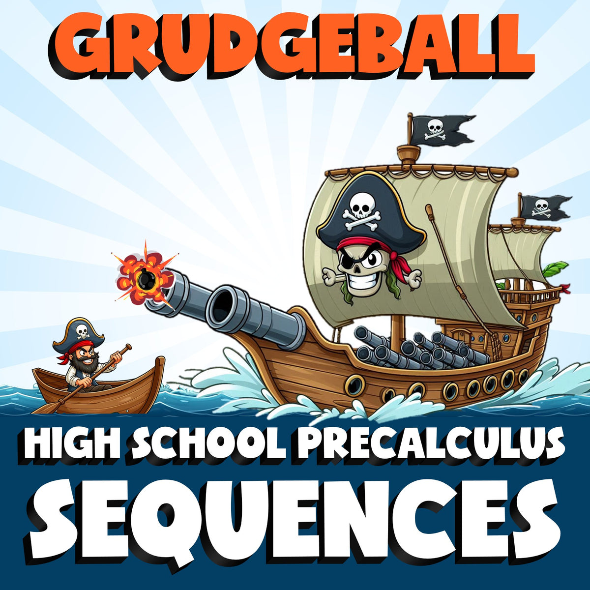 Sequences GRUDGEBALL Math Game - No Prep PreCalculus Review Activity