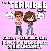 Identify Wordiness & Redundancy THE TERRIBLE GAME - No Prep Grade 9 ELA Review