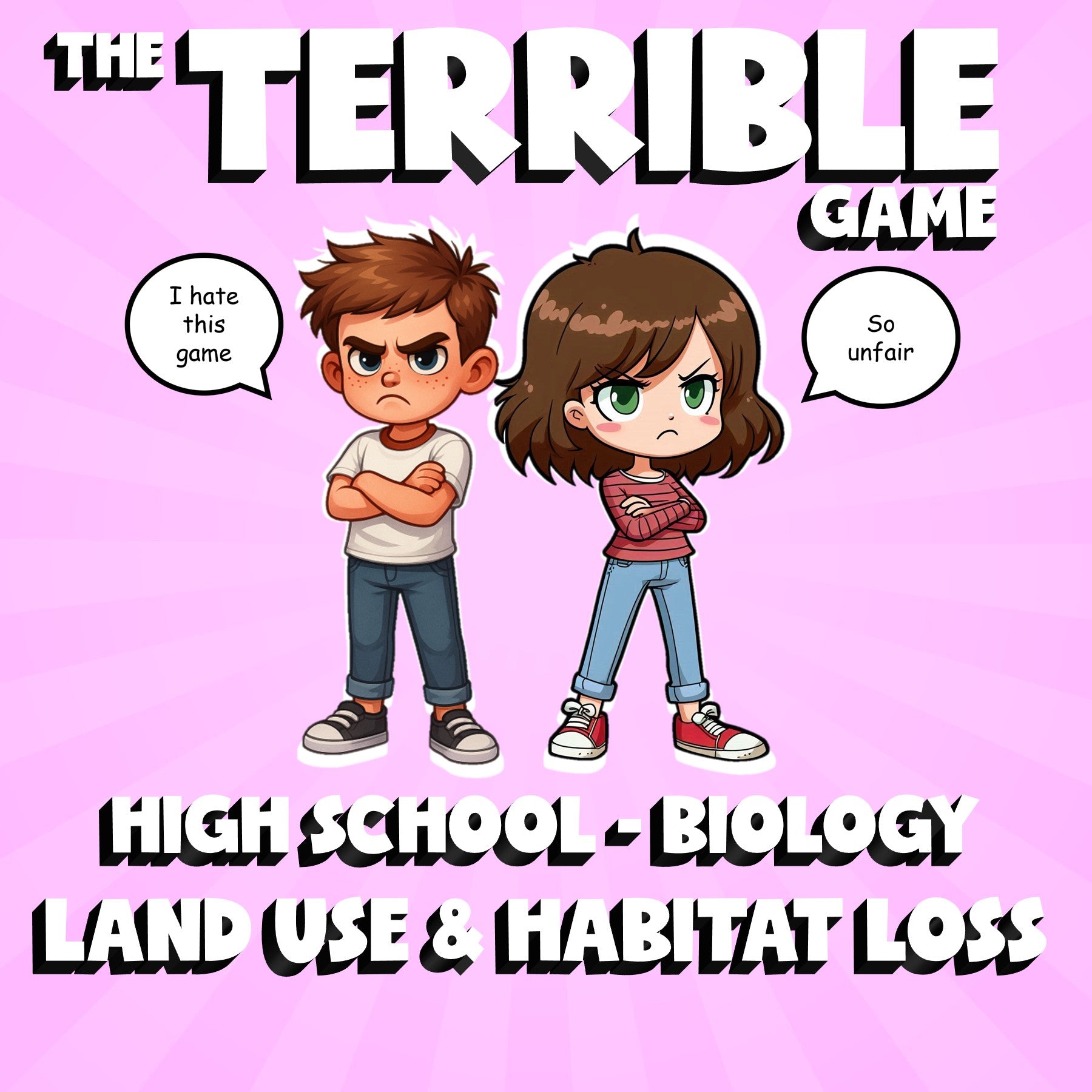 Land Use & Habitat Loss THE TERRIBLE GAME - No Prep Biology Science Review