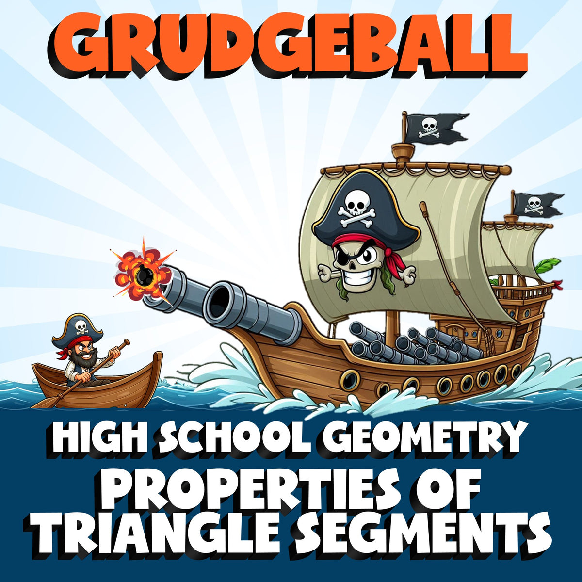 Properties of Triangle Segments GRUDGEBALL Math Game - No Prep Geometry Review