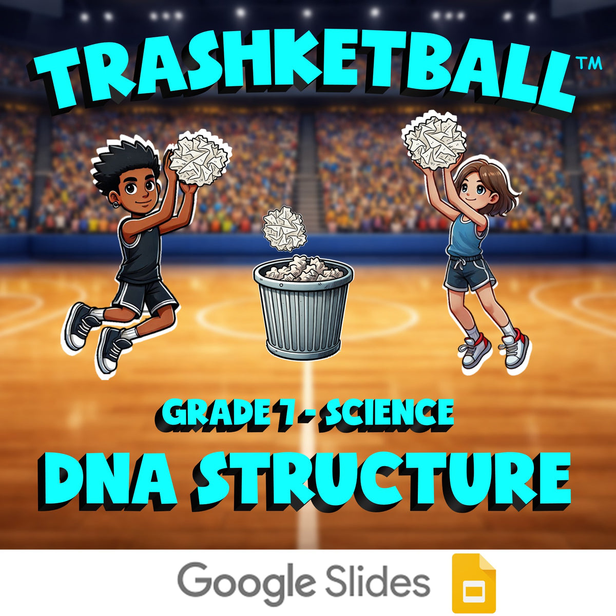 DNA Structure TRASHKETBALL Science Game - No Prep Grade 7 Review Activity