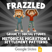 Historical Migration & Settlement Patterns FRAZZLED Socials Game - Grade 7