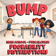 Probability Distributions BUMP Math Game - No Prep PreCalculus Review Activity