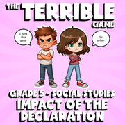 Impact of the Declaration THE TERRIBLE GAME - No Prep Grade 5 Socials Review