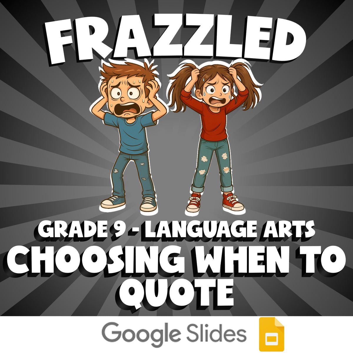Choosing When to Quote FRAZZLED ELA Game - No Prep Grade 9 Review Activity