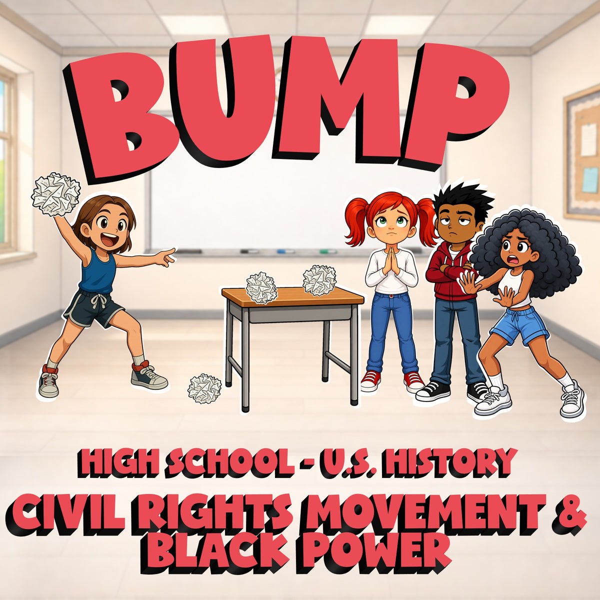 Civil Rights Movement & Black Power BUMP U.S. History Game - No Prep Review