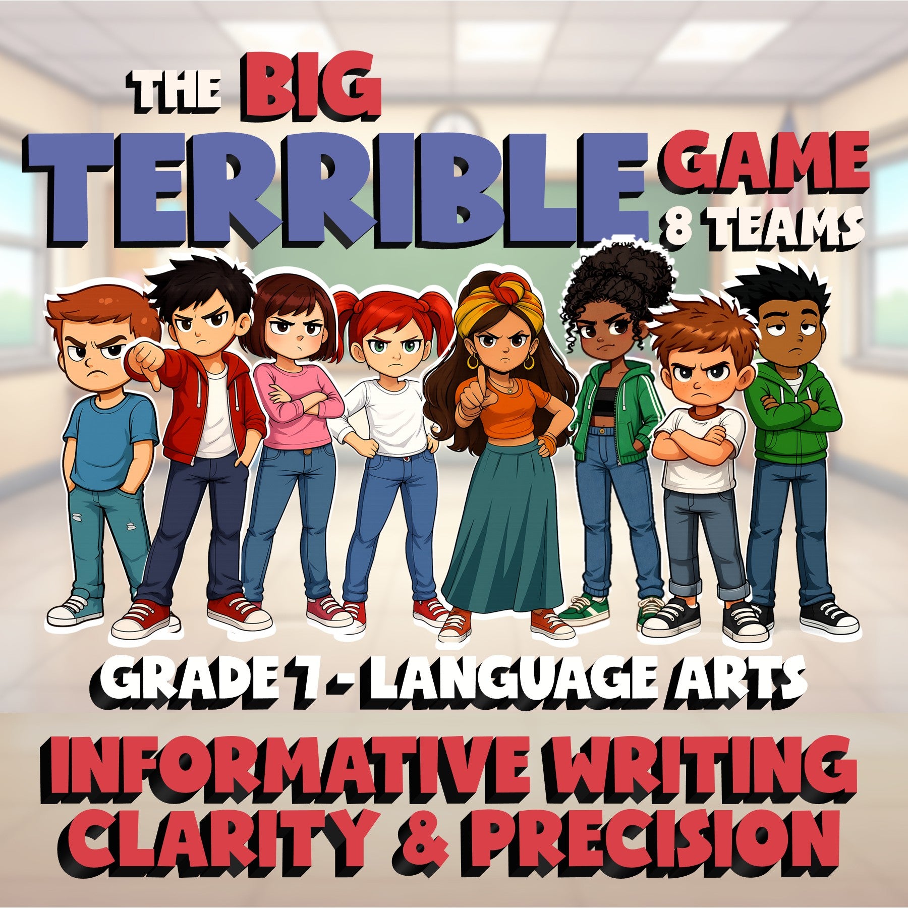 Informative Writing Clarity & Precision BIG TERRIBLE GAME - Grade 7 ELA Review