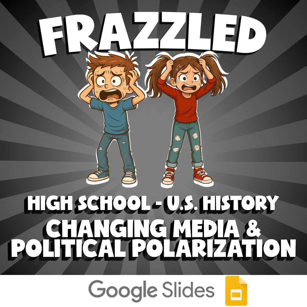 Changing Media & Political Polarization FRAZZLED U.S. History Game - No Prep