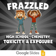 Toxicity & Exposure FRAZZLED Science Game - No Prep Chemistry Review Activity