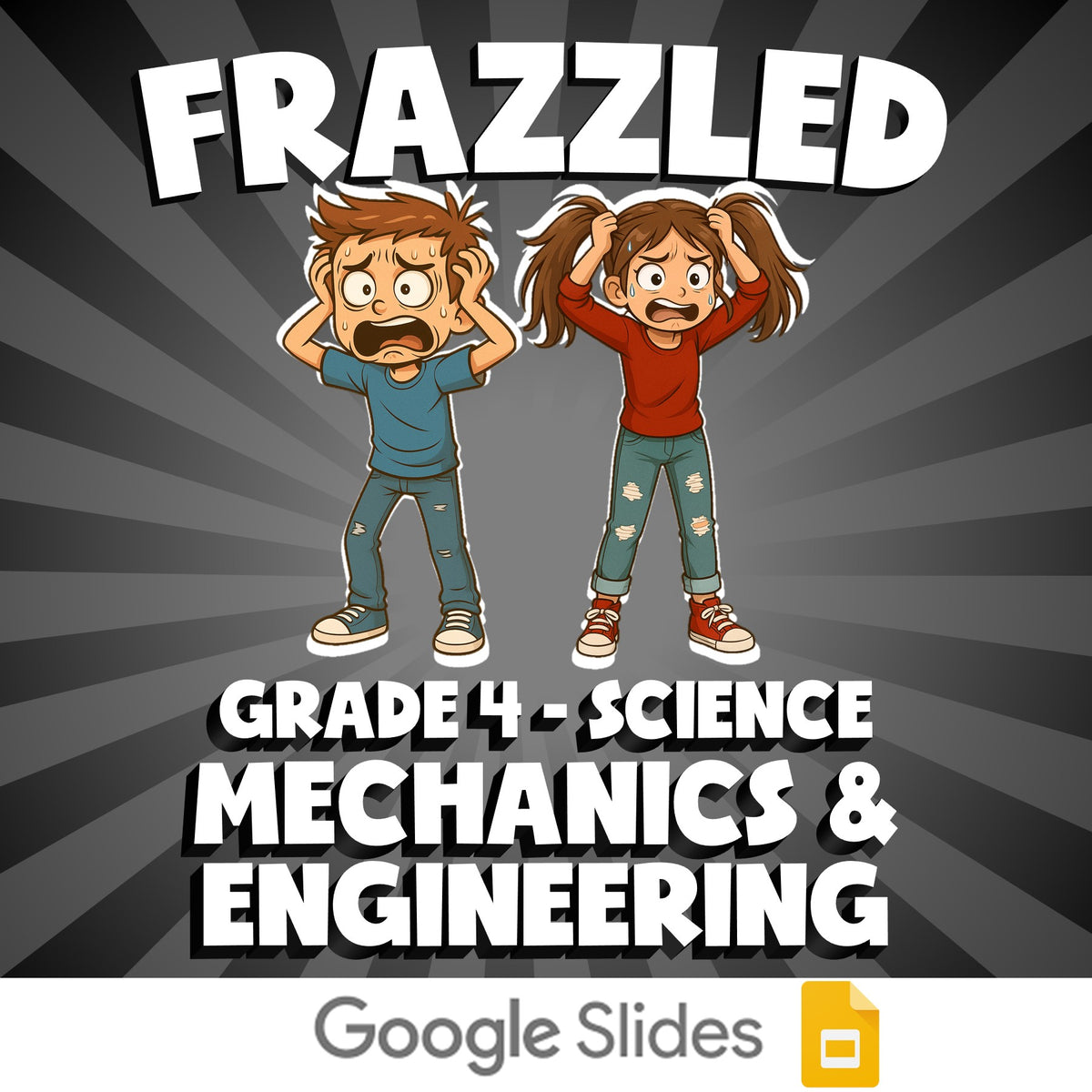 Mechanics & Engineering FRAZZLED Science Game - No Prep Grade 4 Review Activity
