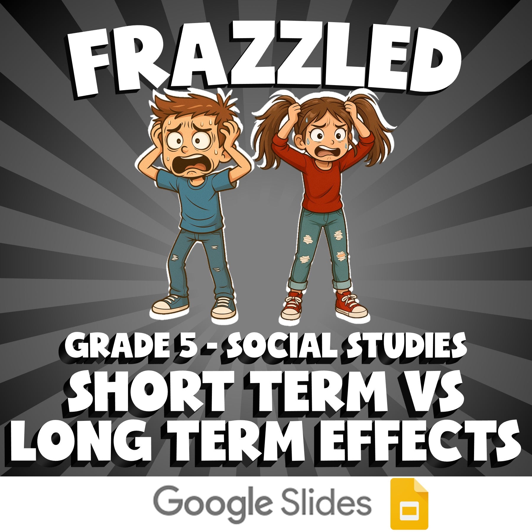Short Term vs Long Term Effects FRAZZLED Socials Game - No Prep Grade 5 Review