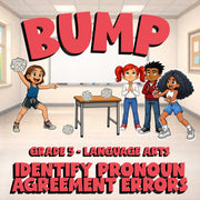 Identify Pronoun Agreement Errors BUMP ELA Game - No Prep Grade 5 Review