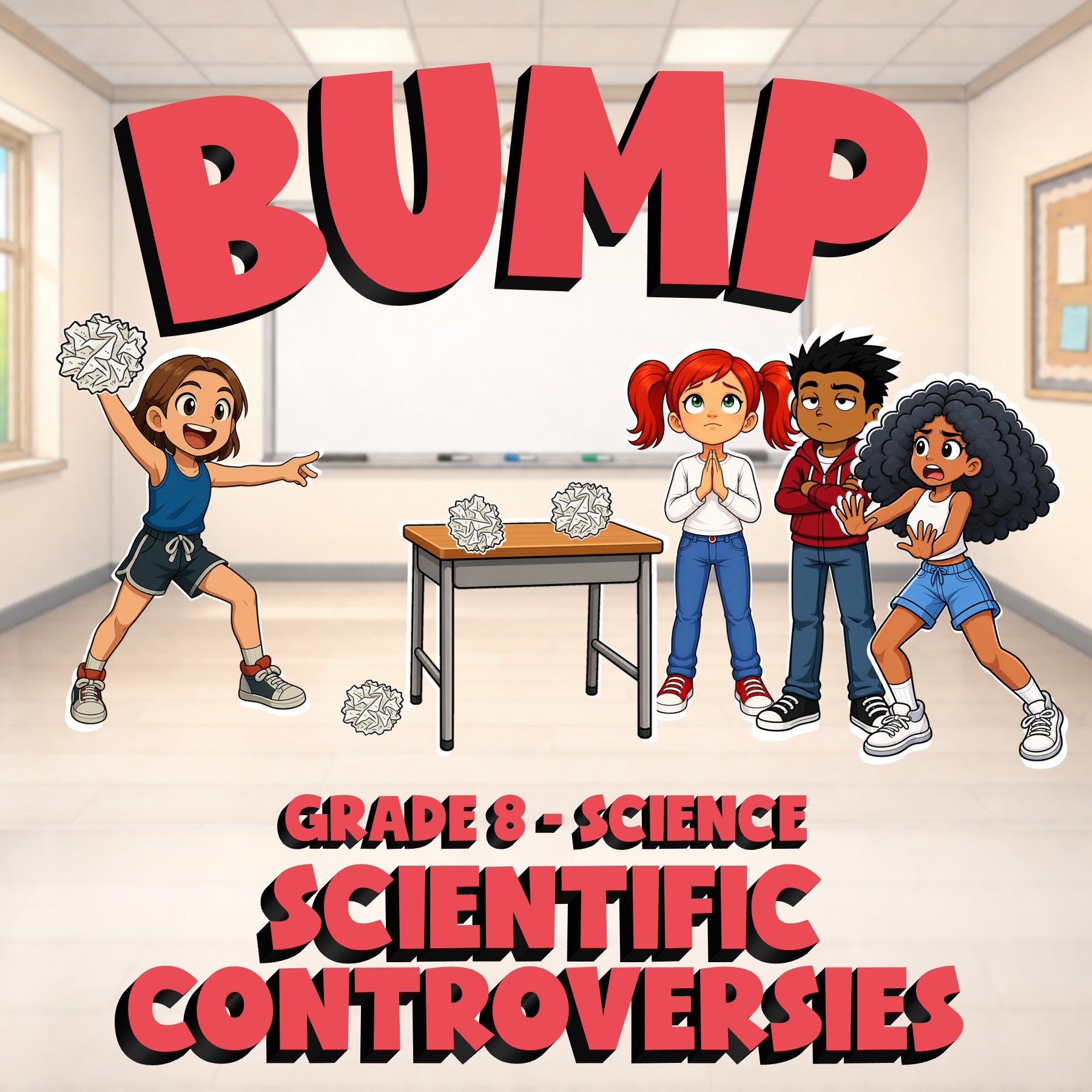 Scientific Controversies BUMP Science Game - No Prep Grade 8 Review Activity