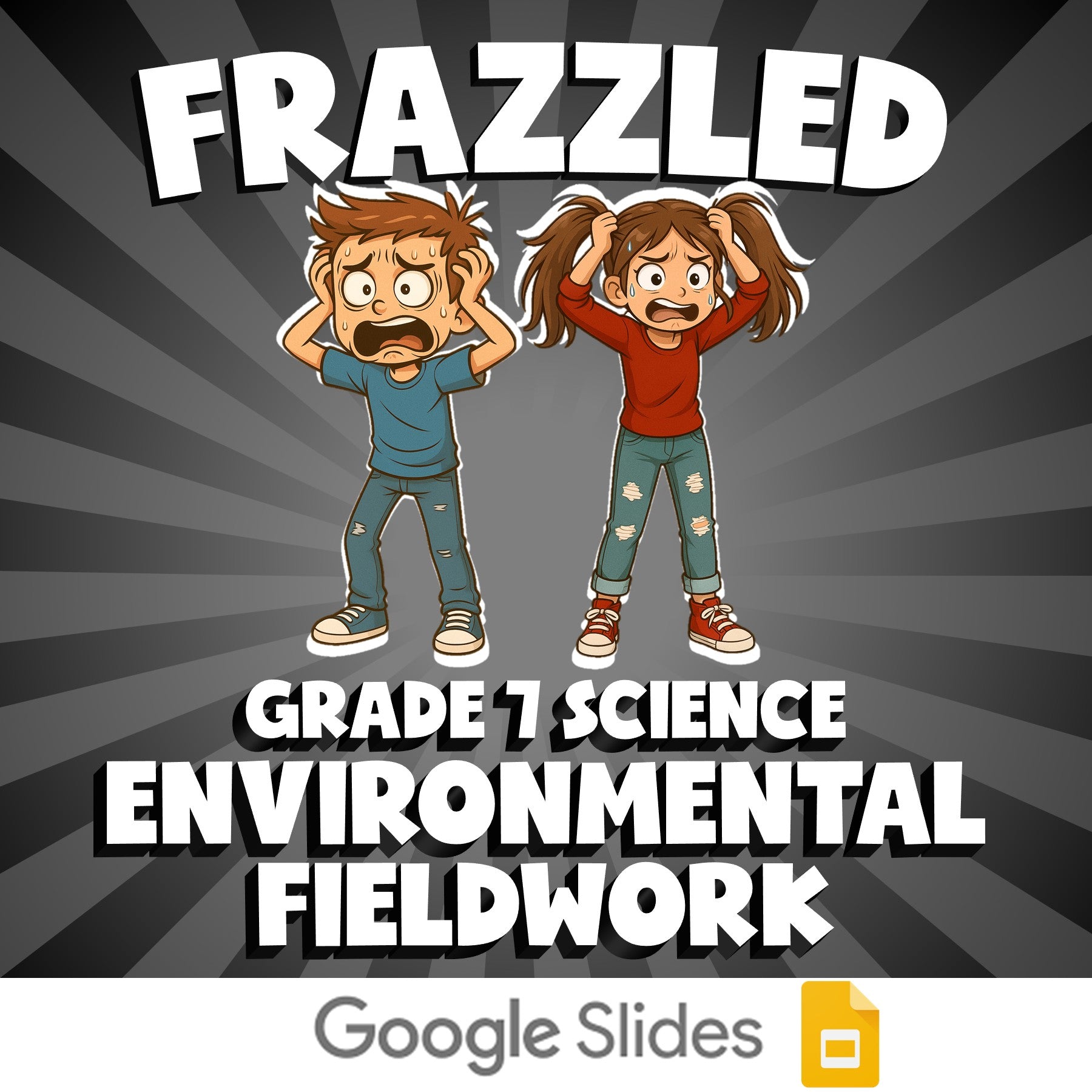 Environmental Fieldwork FRAZZLED Science Game - No Prep Grade 7 Review Activity