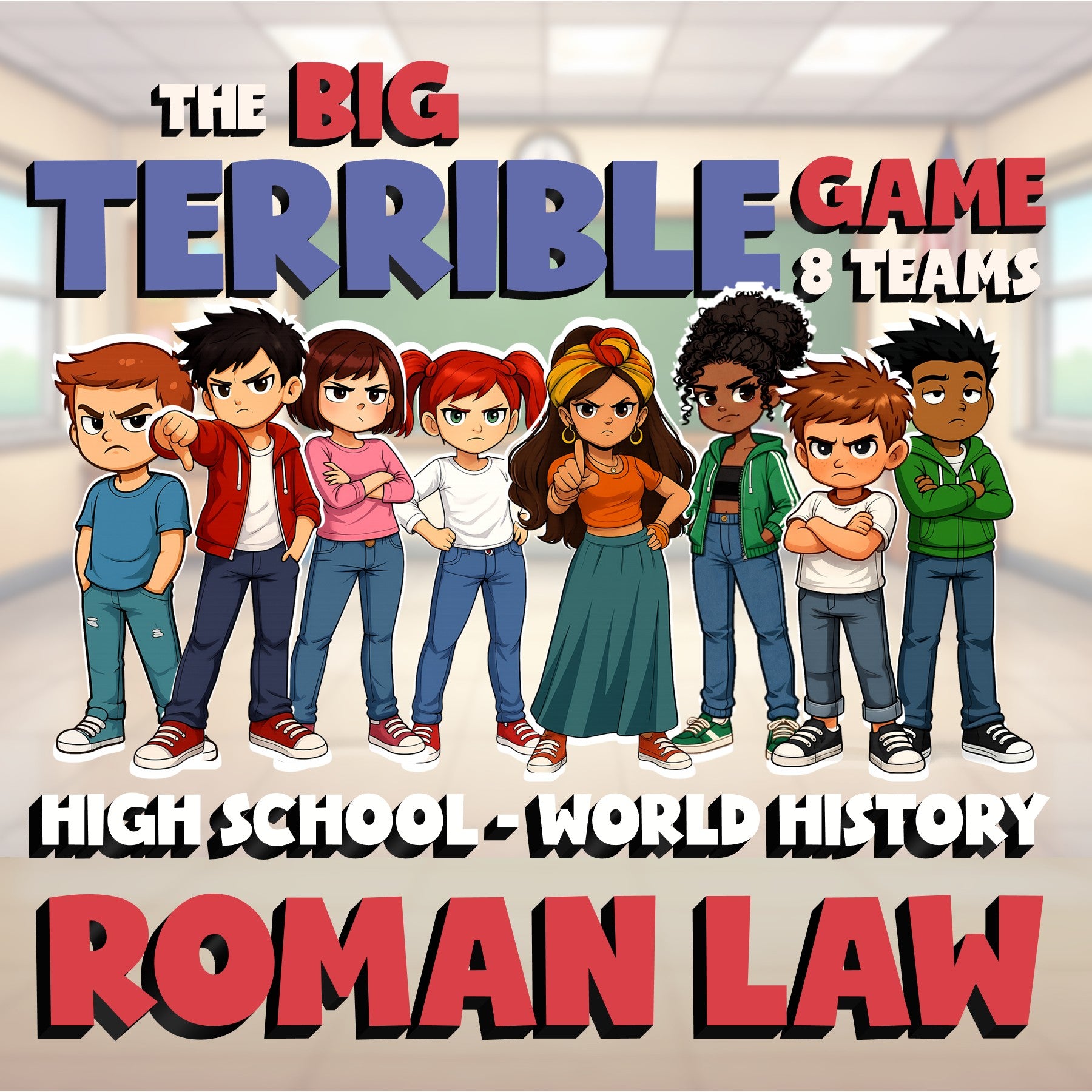 Roman Law BIG TERRIBLE GAME - No Prep World History Review Activity