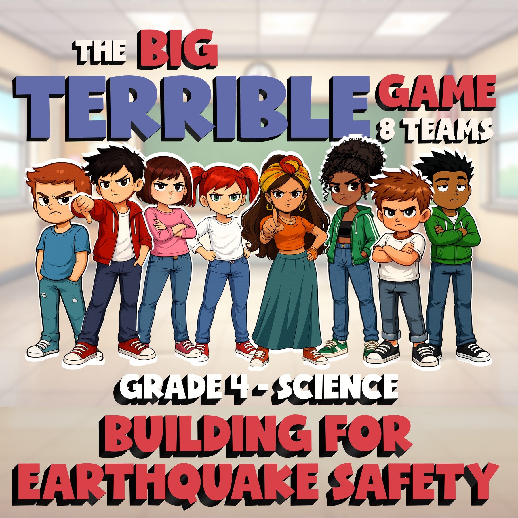 Building for Earthquake Safety BIG TERRIBLE GAME - Grade 4 Science Review