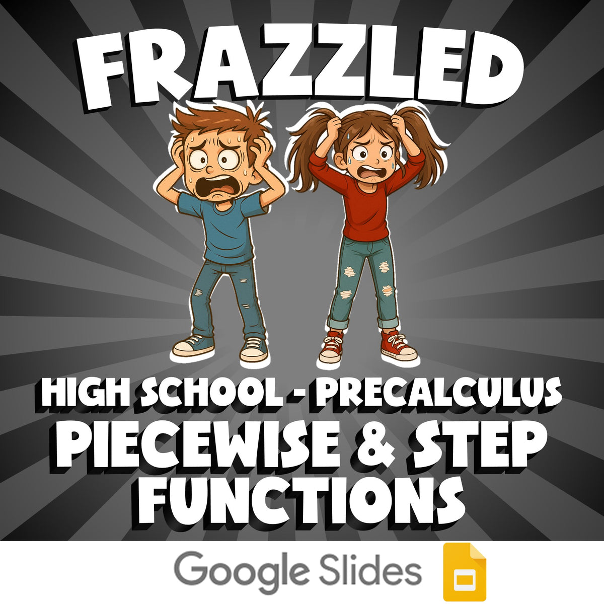 Piecewise & Step Functions FRAZZLED Math Game - No Prep PreCalculus Review
