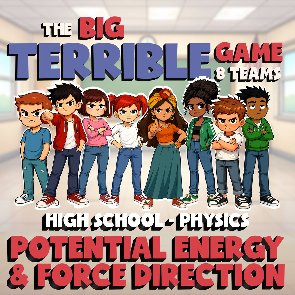 Potential Energy & Force Direction BIG TERRIBLE GAME - Physics Science Review
