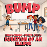 Equation of an Ellipse BUMP Math Game - No Prep PreCalculus Review Activity